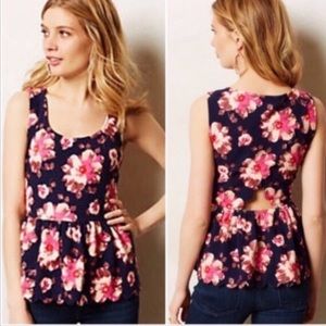 Postmark Women’s XS Floral Peplum Stretch Tank Top